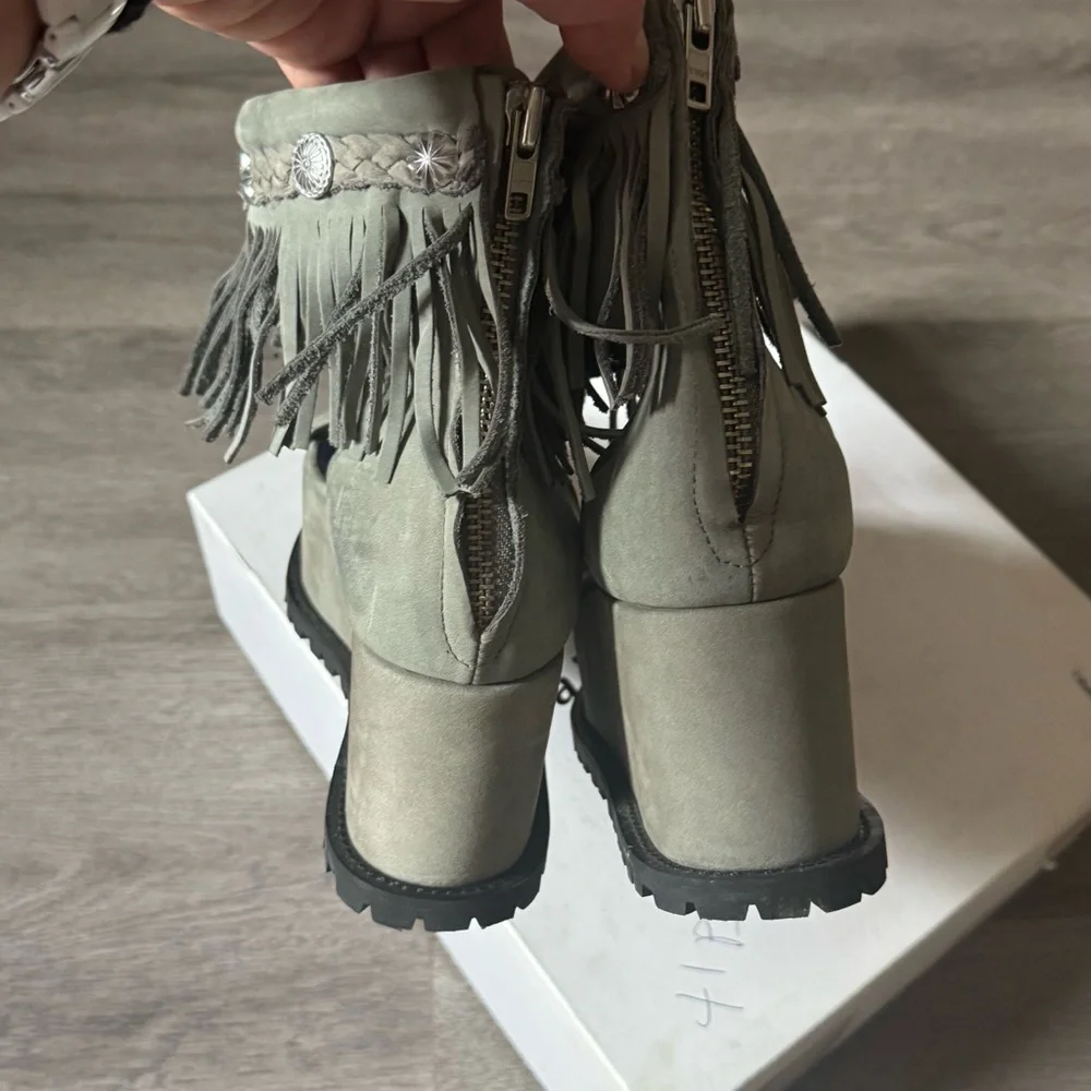 Sacai Platform Fringe Sandals Size 39 Fits Like US 8.5 - Picture 5 of 8